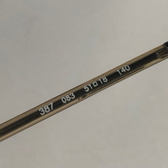 Vintage Giorgio Armani 387 083 Eyeglass Frame Clear Square Retro 51-18-140 Italy - Picture 6 of 11